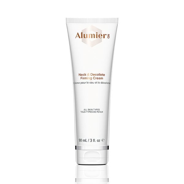 AlumierMD neck and decollete firming cream tube.