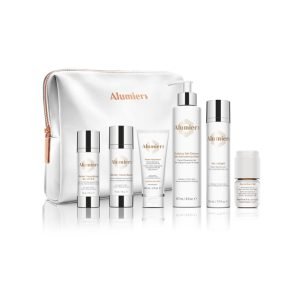 AlumierMD skincare product set for face.
