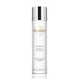 Alumier HydraLight moisturizer bottle.