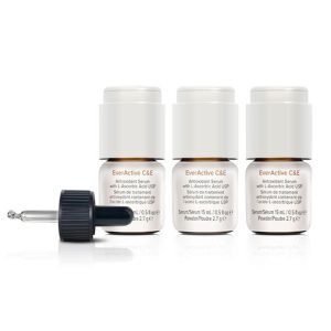 Three bottles of EverActive C&E serum.